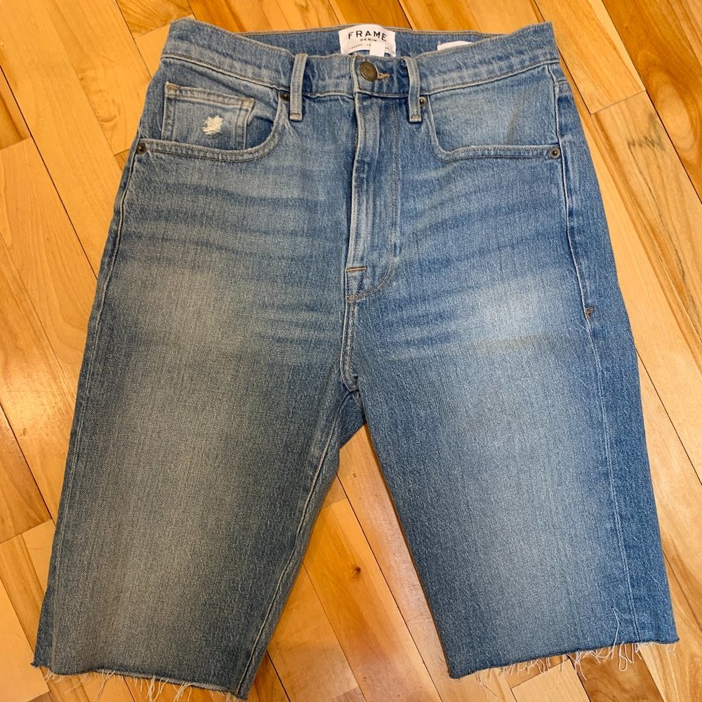 Frame Denim Le Vintage Bermuda Raw Edge short